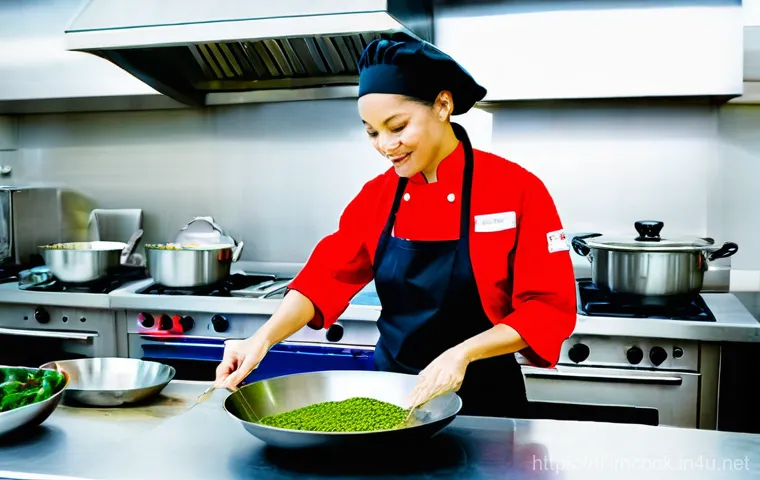 다문화 요리사 취업 박람회 - **Prompt 1: A Vibrant Fusion Culinary Experience**
    A group of diverse professional chefs, both m...